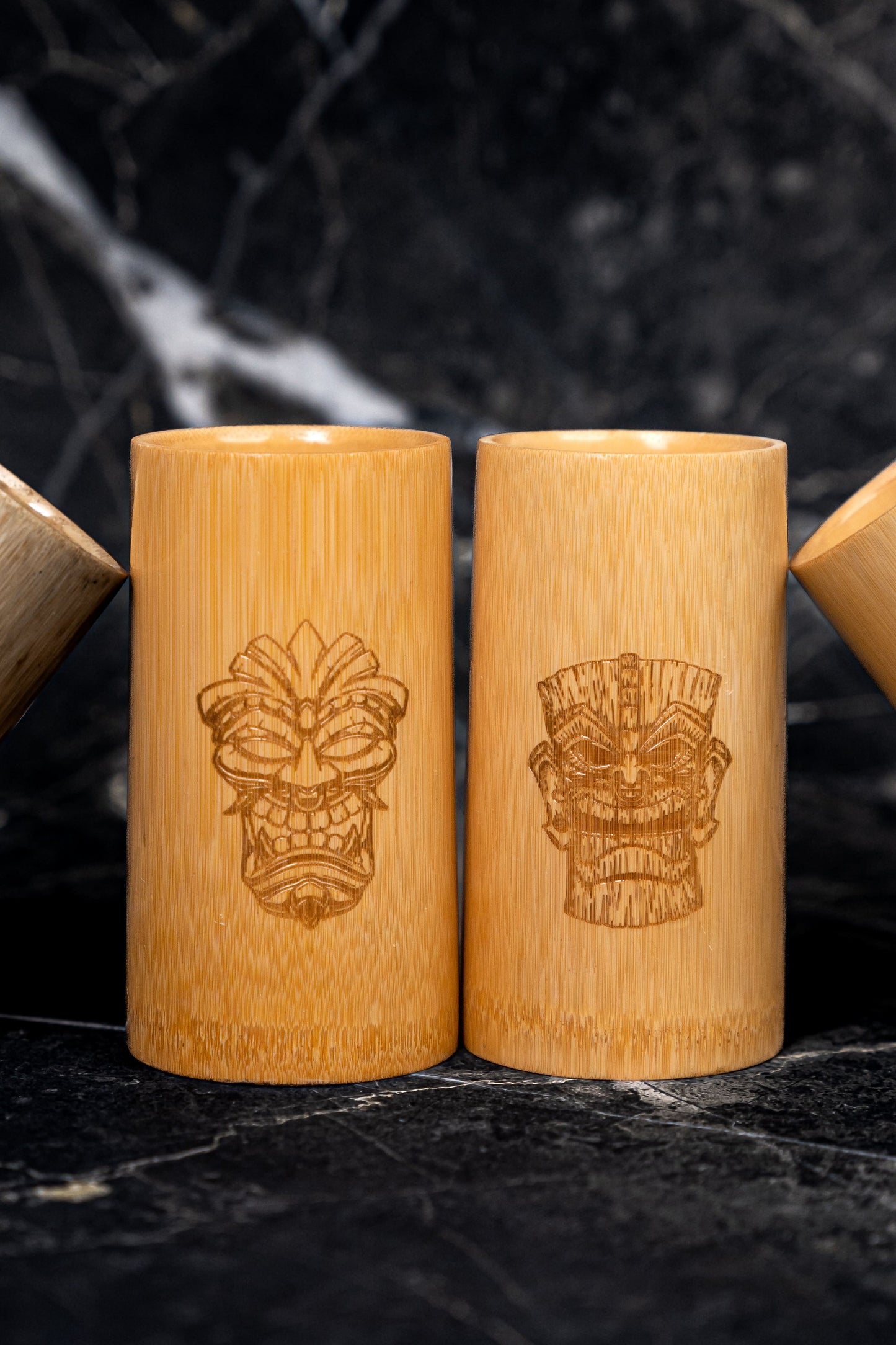 Kopie von BAMBUS TRINKBECHER SET 4x TIKI VOLCANO 2.0 | bambambarware