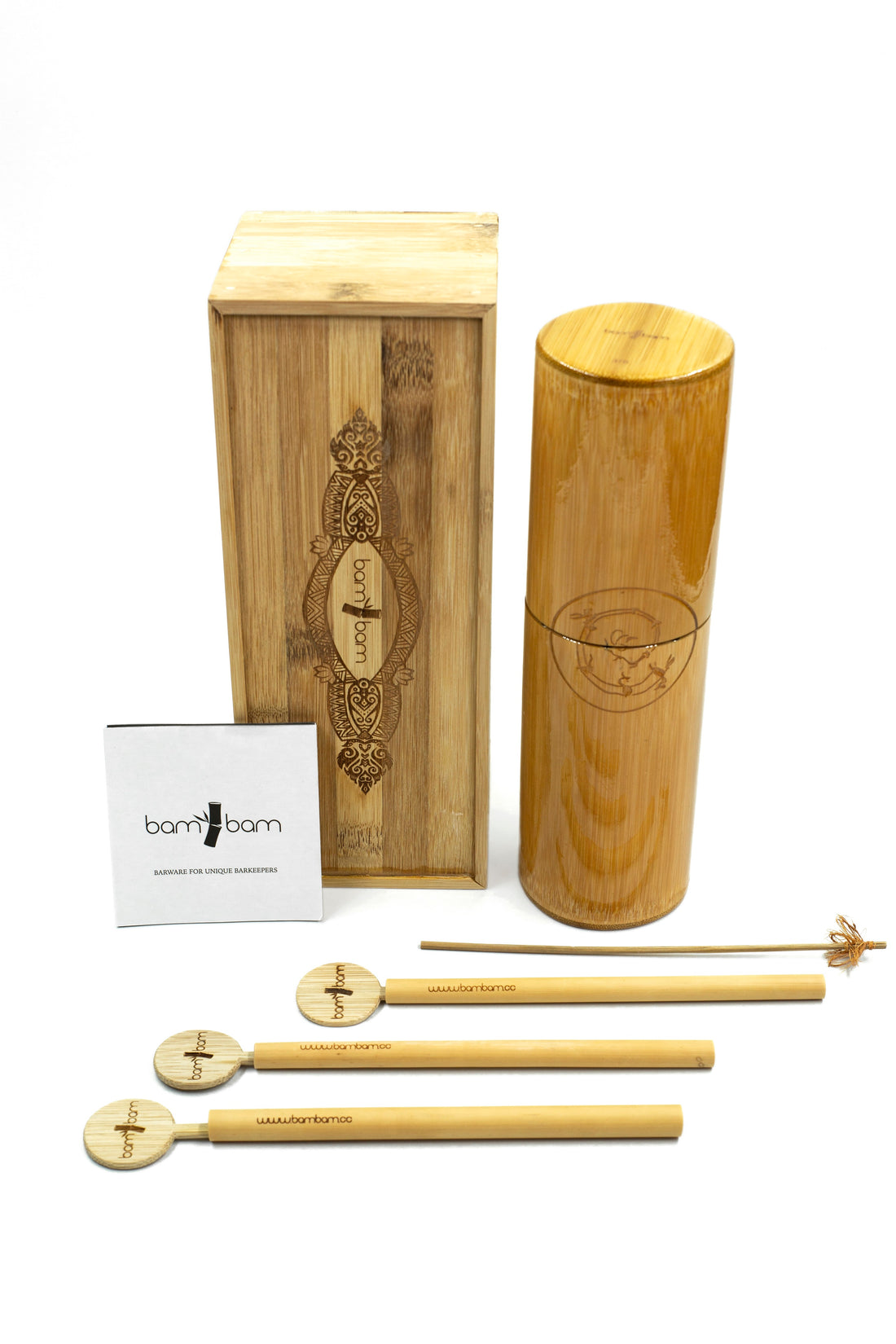 Handgefertigtes Barzubehör aus Bambus von bam bam für einzigartige und nachhaltige Bartender/ Gastronomie - WEBSHOP UMZUG!!!