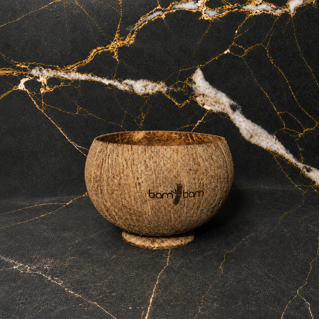 KOKOSNUSSSCHALE TIKI KLEIN MIT STANDFUß